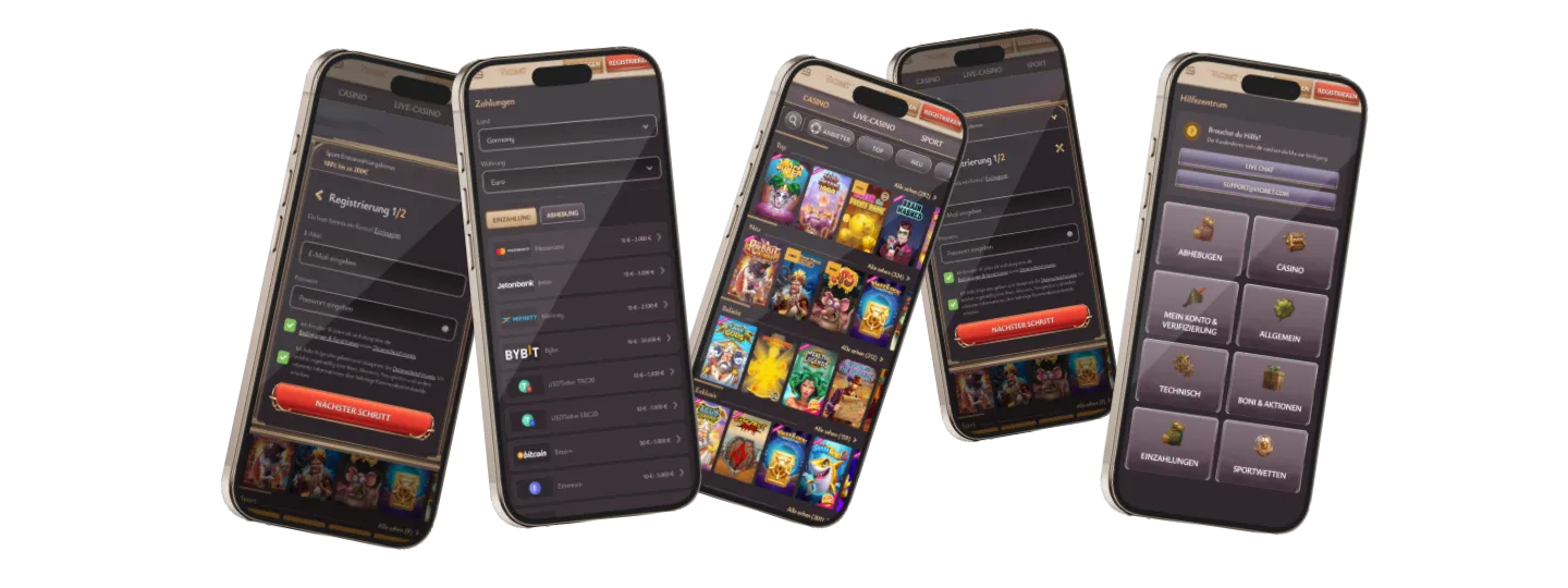 Vicibet Casino mobile App mit Registrierung, Spielen und Zahlungen für Deutschland